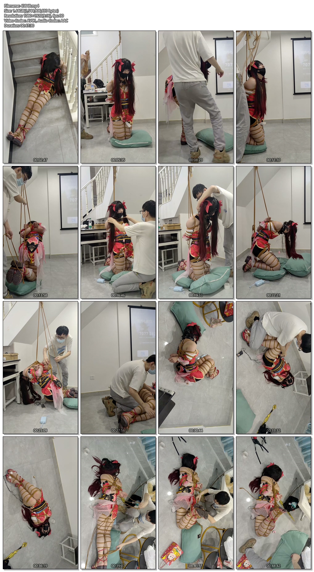43848----【此间鸽者】cos花火，驷马紧缚吊缚堵嘴郊狼电击惩罚.jpg